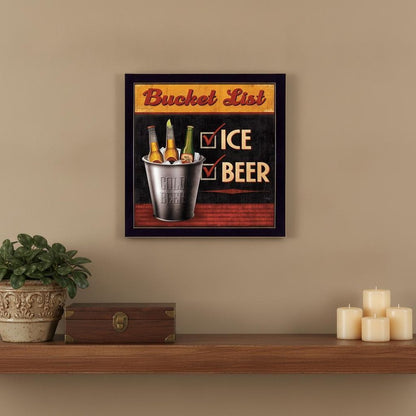 Bucket List Black Framed Print Wall Art HomeRoots
