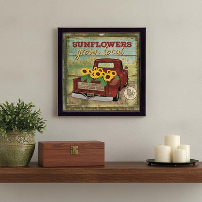 Sunflowers From the Farm 1 Black Framed Print Wall Art HomeRoots