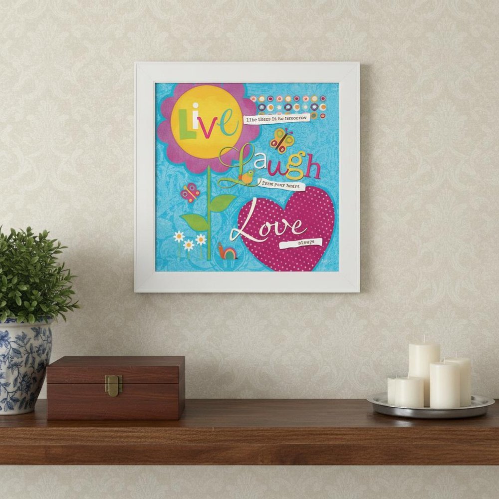 Love Always White Framed Print Wall Art HomeRoots