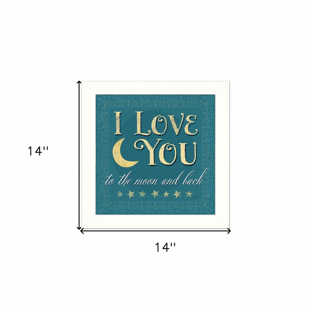 I Love You 2 White Framed Print Wall Art HomeRoots