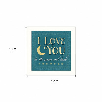 I Love You 2 White Framed Print Wall Art HomeRoots