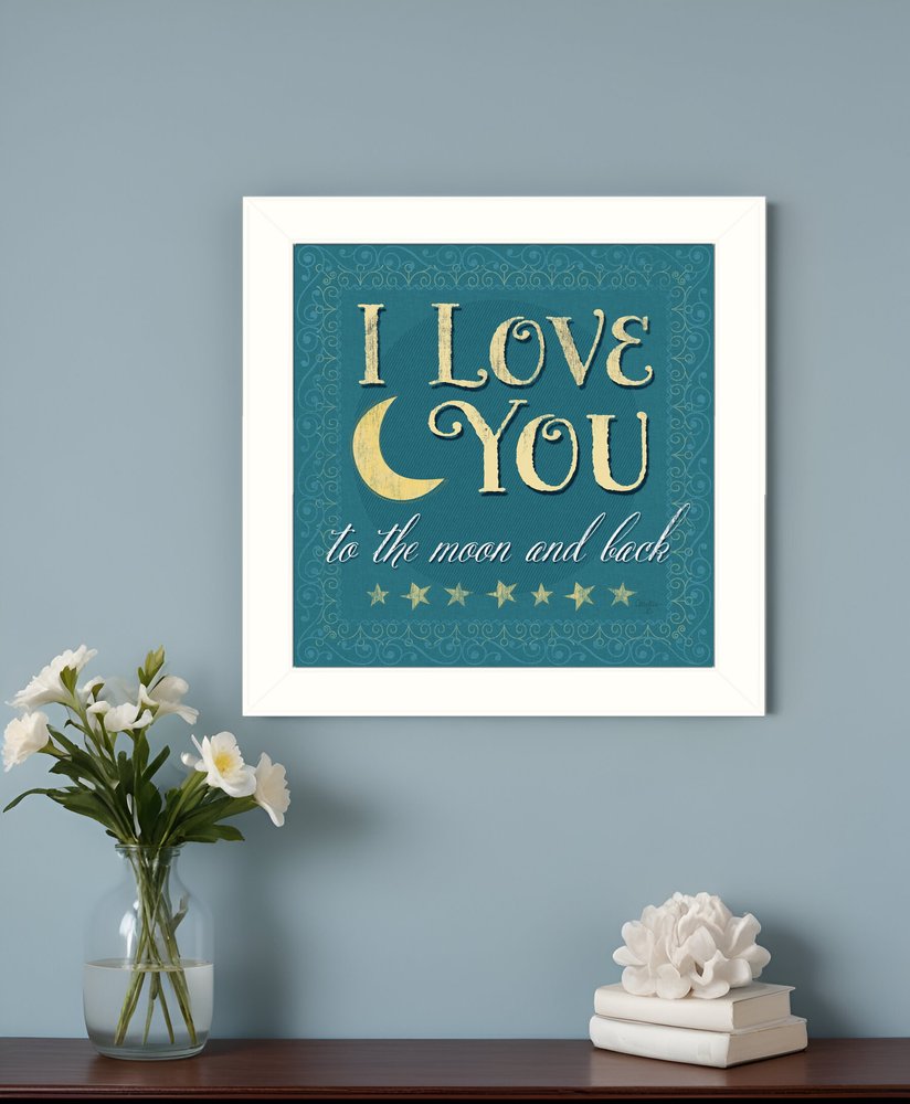 I Love You 2 White Framed Print Wall Art HomeRoots