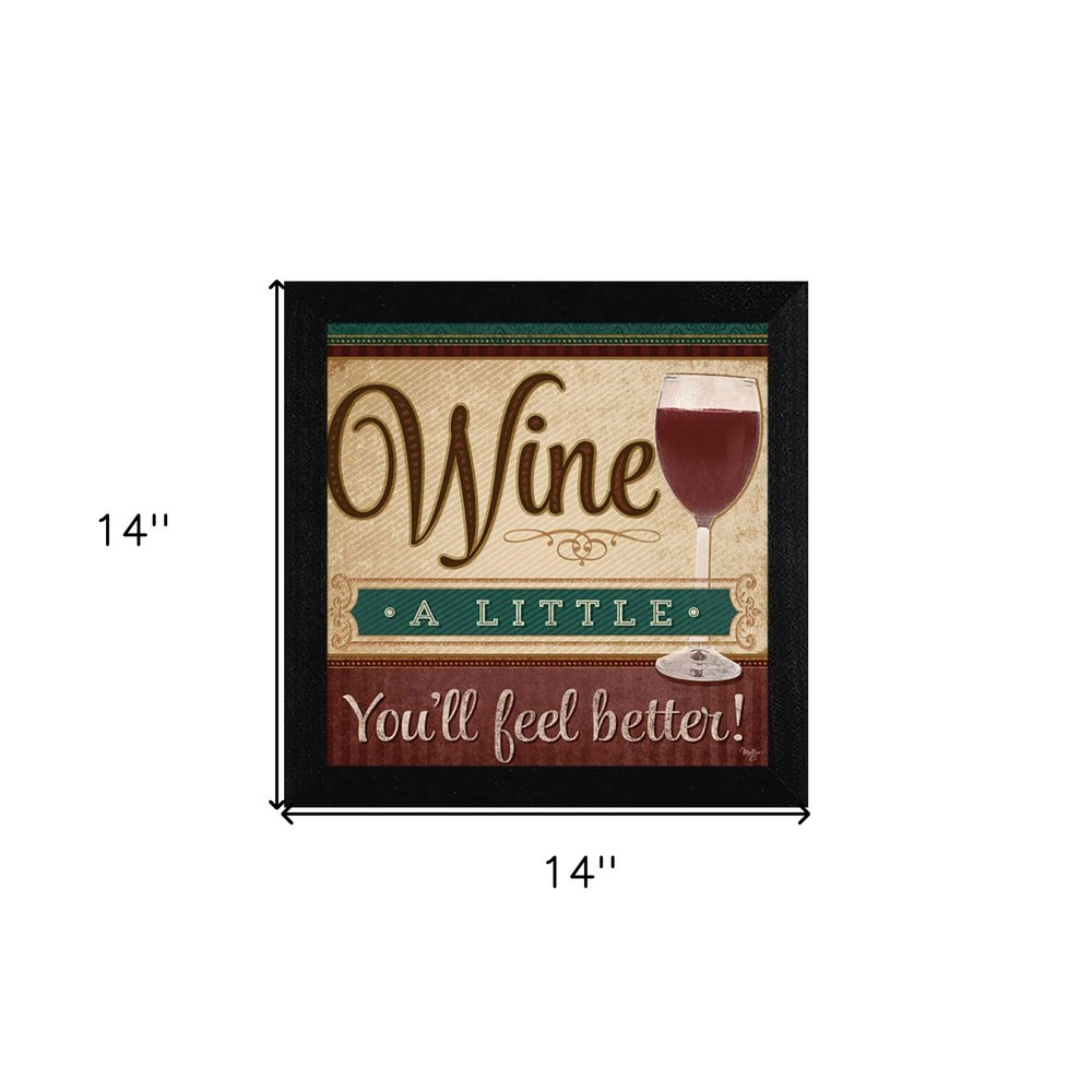 Youll Feel Better Black Framed Print Wall Art HomeRoots