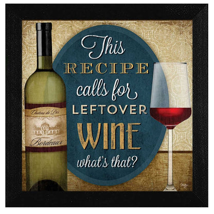 Leftover Wine Black Framed Print Wall Art HomeRoots