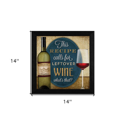 Leftover Wine Black Framed Print Wall Art HomeRoots