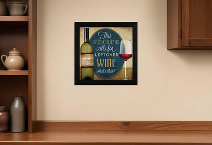 Leftover Wine Black Framed Print Wall Art HomeRoots