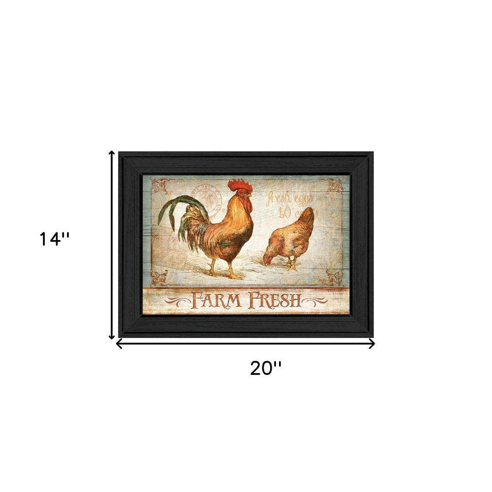 Farm Fresh Black Framed Print Wall Art HomeRoots
