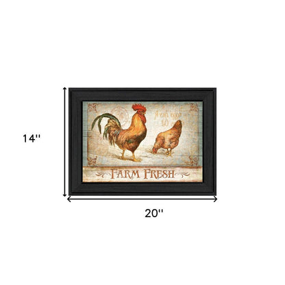 Farm Fresh Black Framed Print Wall Art HomeRoots