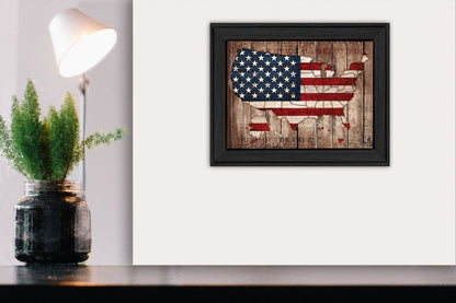 America The Beautiful Black Framed Print Wall Art HomeRoots