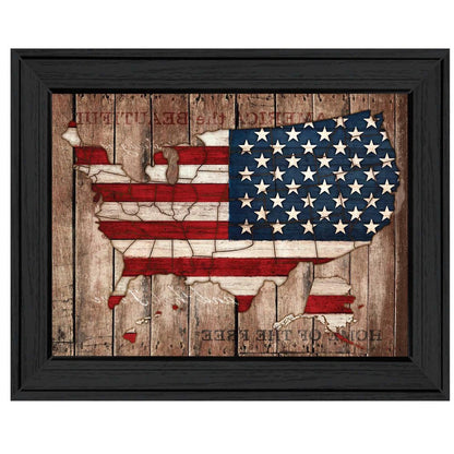 America The Beautiful Black Framed Print Wall Art HomeRoots