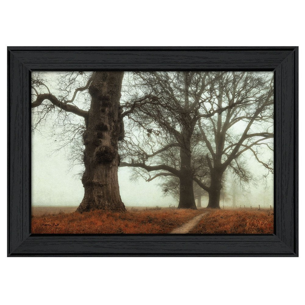 Misty Trees Black Framed Print Wall Art HomeRoots
