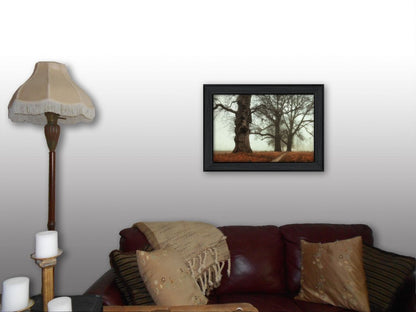 Misty Trees Black Framed Print Wall Art HomeRoots