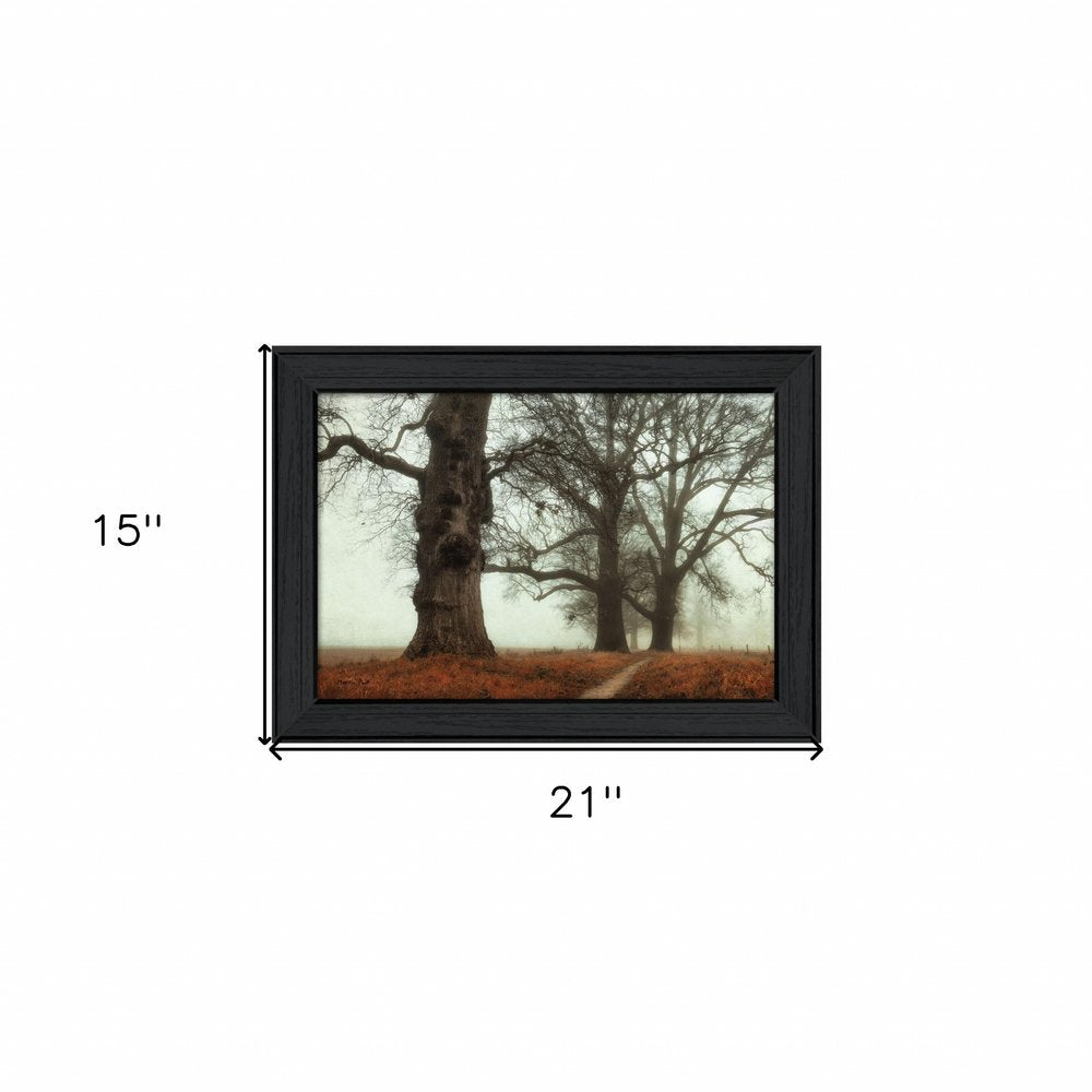 Misty Trees Black Framed Print Wall Art HomeRoots