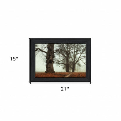 Misty Trees Black Framed Print Wall Art HomeRoots
