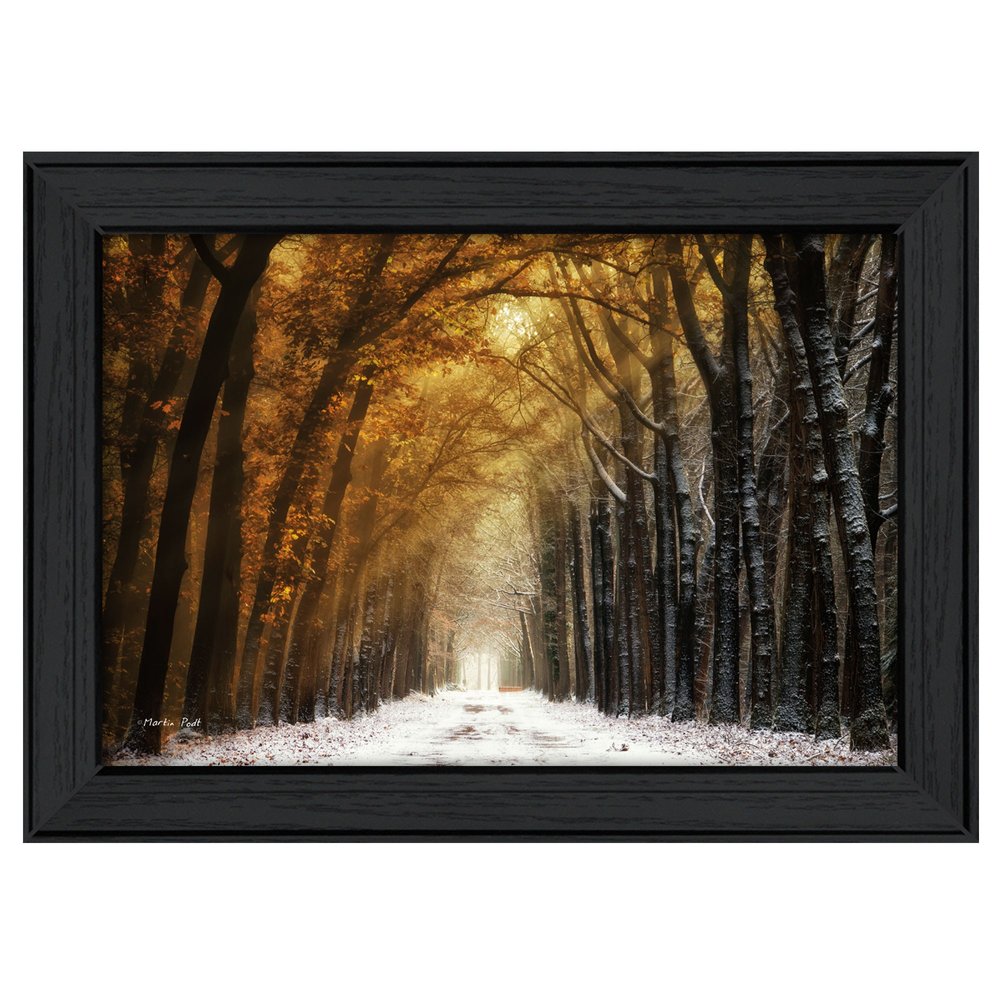 Autumn to Winter Black Framed Print Wall Art HomeRoots