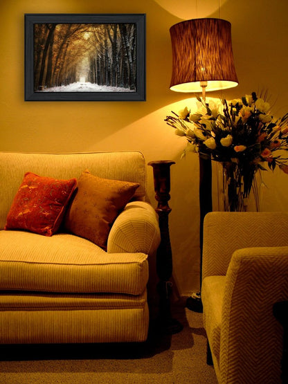 Autumn to Winter Black Framed Print Wall Art HomeRoots
