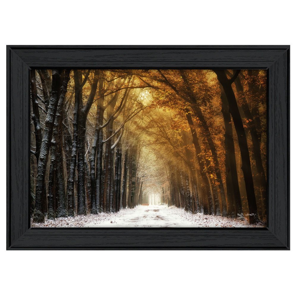 Autumn to Winter Black Framed Print Wall Art HomeRoots