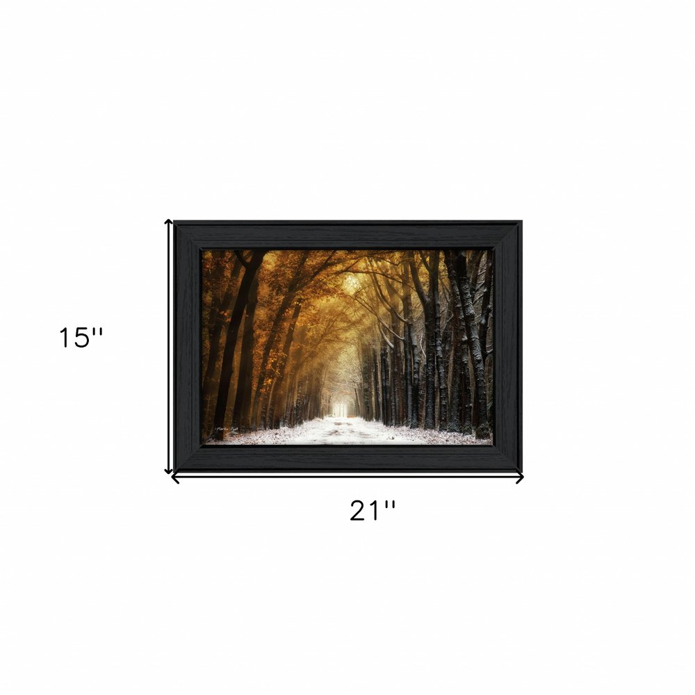 Autumn to Winter Black Framed Print Wall Art HomeRoots