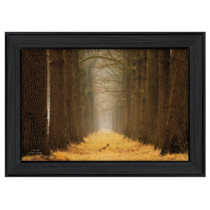 Yellow Path Black Framed Print Wall Art HomeRoots