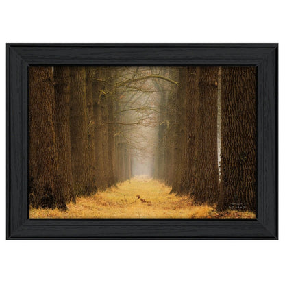 Yellow Path Black Framed Print Wall Art HomeRoots