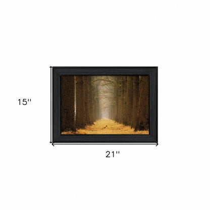 Yellow Path Black Framed Print Wall Art HomeRoots