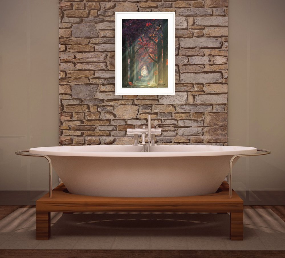 Path of Happiness 1 White Framed Print Wall Art HomeRoots