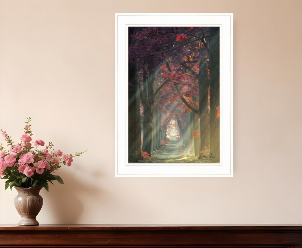 Path of Happiness 1 White Framed Print Wall Art HomeRoots