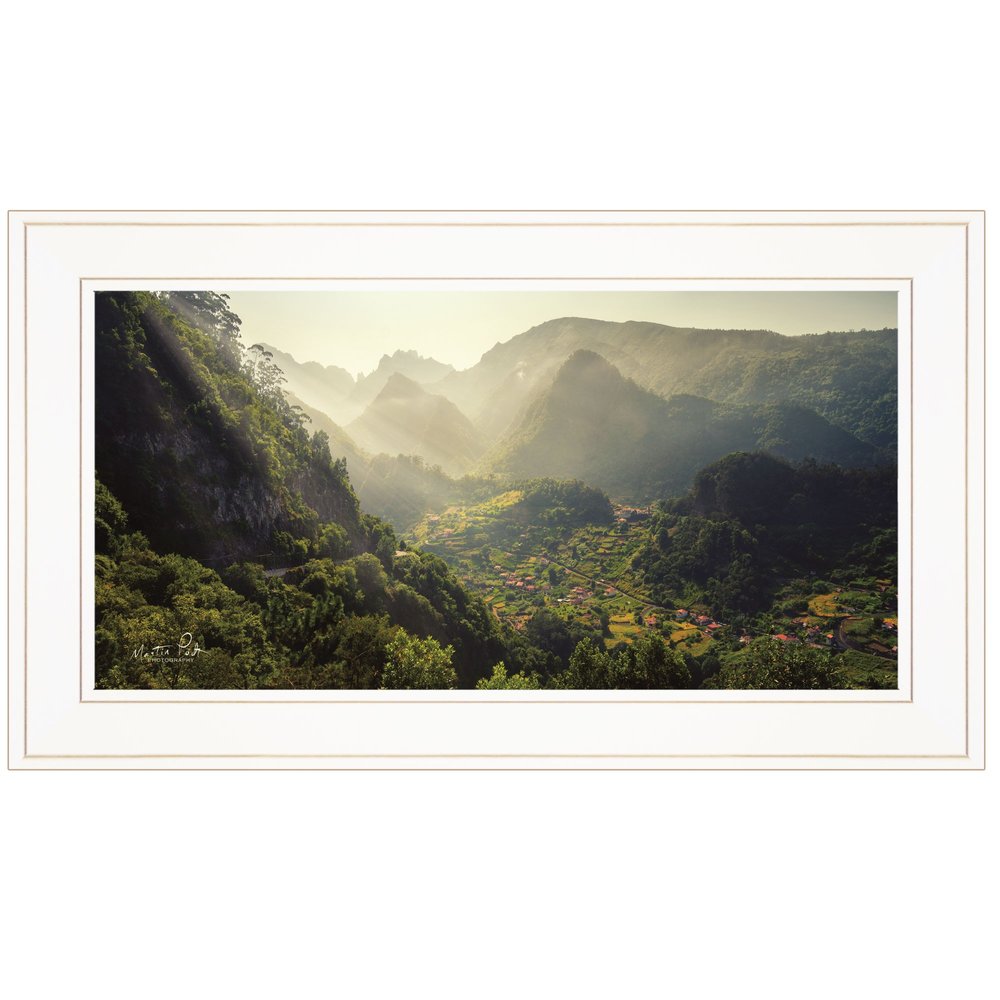Land of the Hobbits Martin Podt Ready to Hang Framed Print White Frame White Framed Print Wall Art HomeRoots