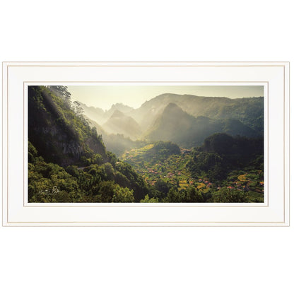 Land of the Hobbits Martin Podt Ready to Hang Framed Print White Frame White Framed Print Wall Art HomeRoots