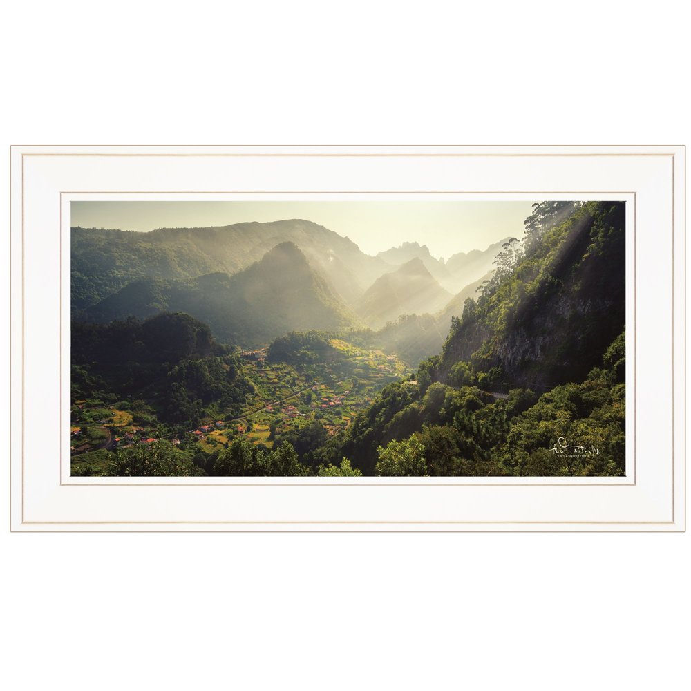 Land of the Hobbits Martin Podt Ready to Hang Framed Print White Frame White Framed Print Wall Art HomeRoots