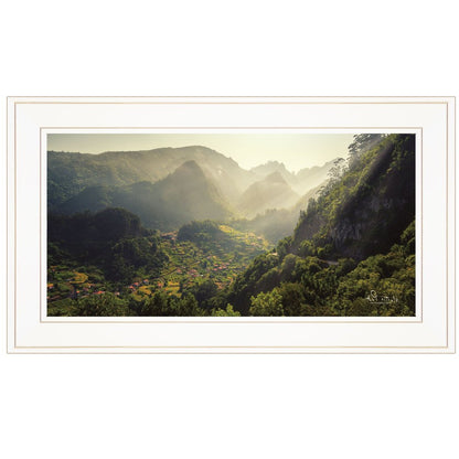 Land of the Hobbits Martin Podt Ready to Hang Framed Print White Frame White Framed Print Wall Art HomeRoots