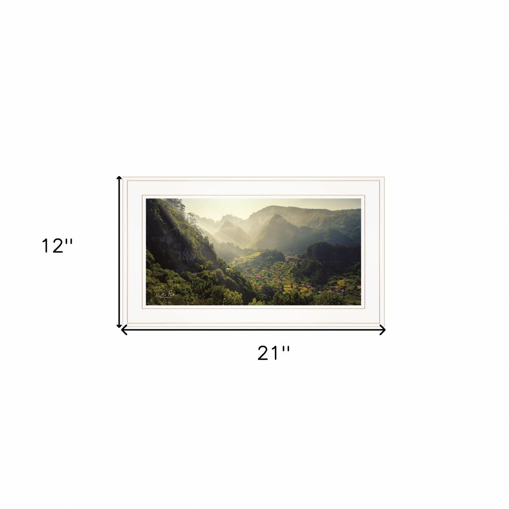 Land of the Hobbits Martin Podt Ready to Hang Framed Print White Frame White Framed Print Wall Art HomeRoots