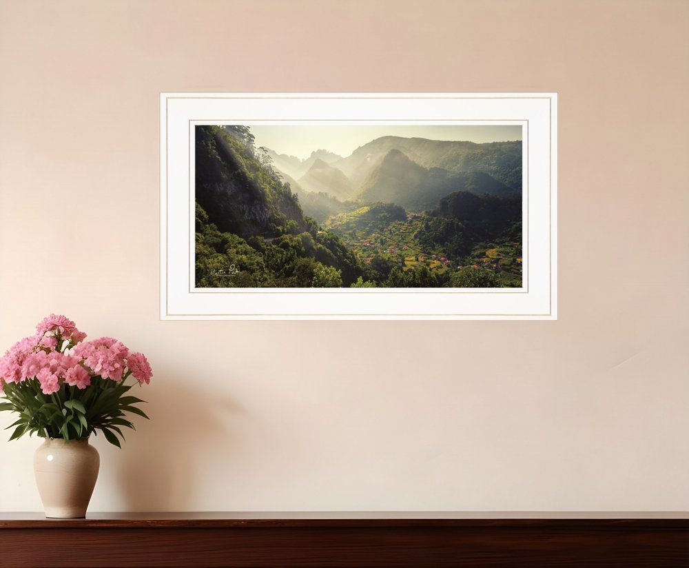 Land of the Hobbits Martin Podt Ready to Hang Framed Print White Frame White Framed Print Wall Art HomeRoots