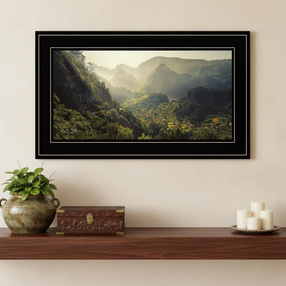 Land of the Hobbits Martin Podt Ready to Hang Framed Print Black Frame Black Framed Print Wall Art HomeRoots