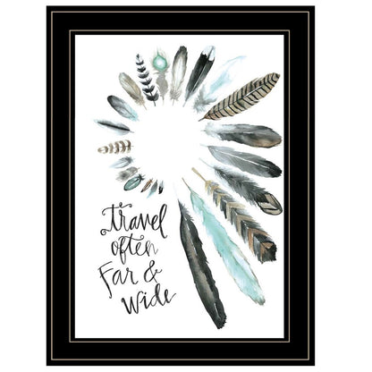 Travel Often Far and Wide 2 Black Framed Print Wall Art HomeRoots