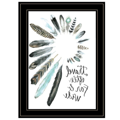 Travel Often Far and Wide 2 Black Framed Print Wall Art HomeRoots