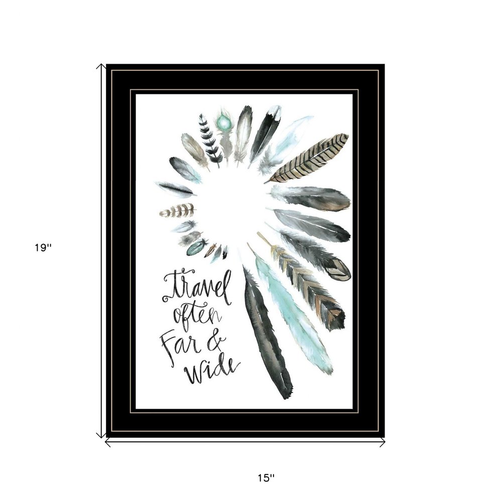 Travel Often Far and Wide 2 Black Framed Print Wall Art HomeRoots