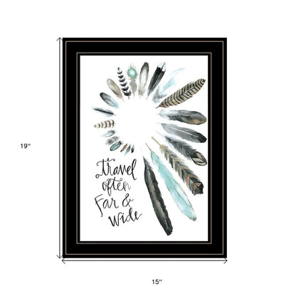 Travel Often Far and Wide 2 Black Framed Print Wall Art HomeRoots