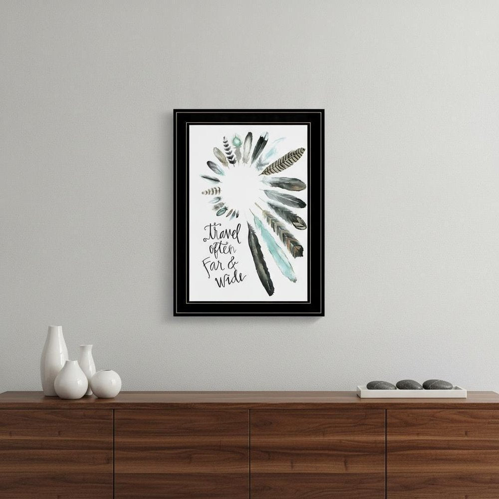 Travel Often Far and Wide 2 Black Framed Print Wall Art HomeRoots