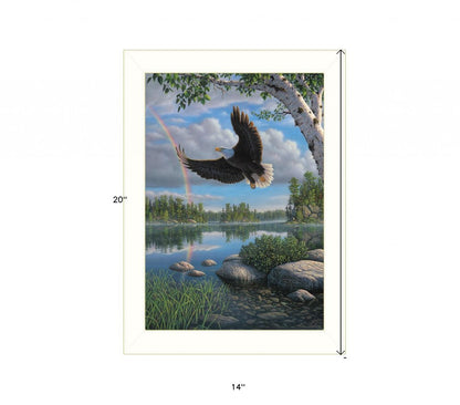On Eagles Wings 2 White Framed Print Wall Art HomeRoots