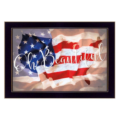 Oh Beautiful America Black Framed Print Wall Art HomeRoots