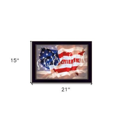 Oh Beautiful America Black Framed Print Wall Art HomeRoots