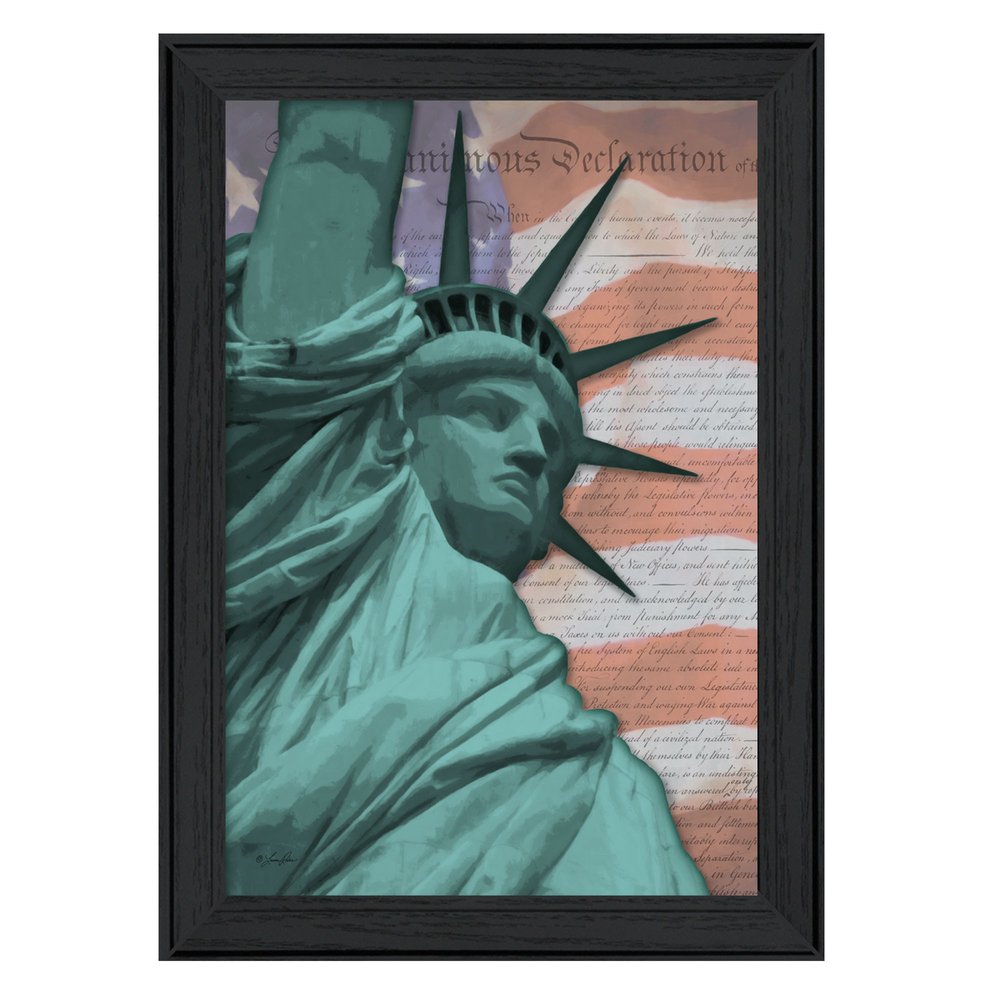 Lady Liberty Black Framed Print Wall Art HomeRoots