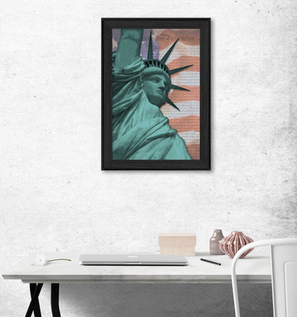 Lady Liberty Black Framed Print Wall Art HomeRoots