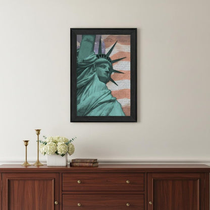 Lady Liberty Black Framed Print Wall Art HomeRoots