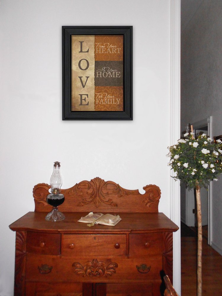 Love 3 Black Framed Print Wall Art HomeRoots