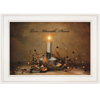 Love Warmth Home 1 White Framed Print Wall Art HomeRoots