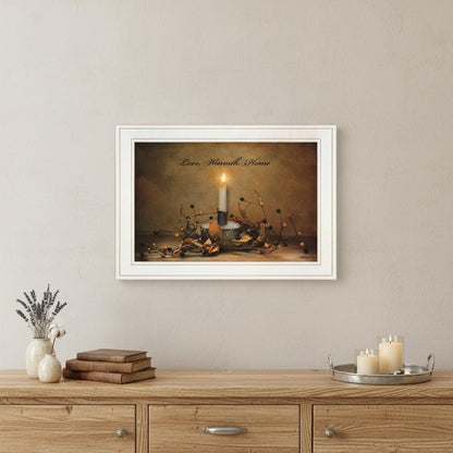 Love Warmth Home 1 White Framed Print Wall Art HomeRoots