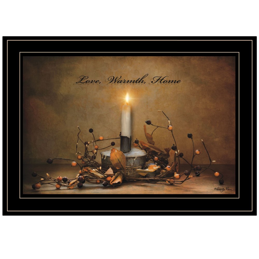 Love Warmth Home 2 Black Framed Print Wall Art HomeRoots
