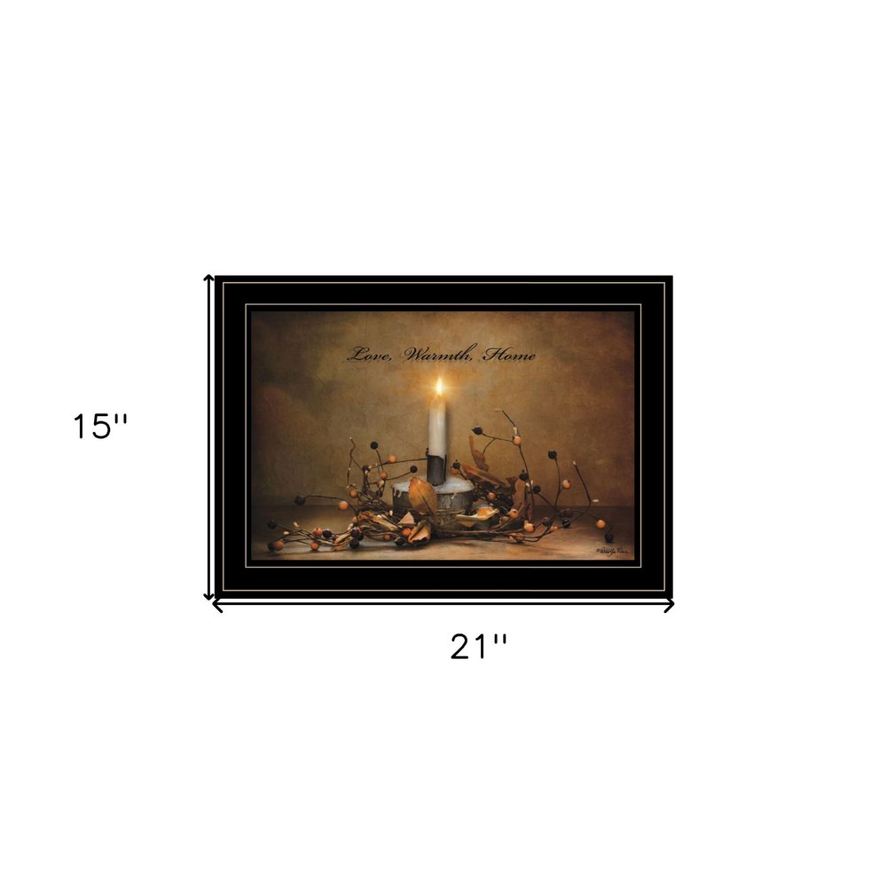 Love Warmth Home 2 Black Framed Print Wall Art HomeRoots